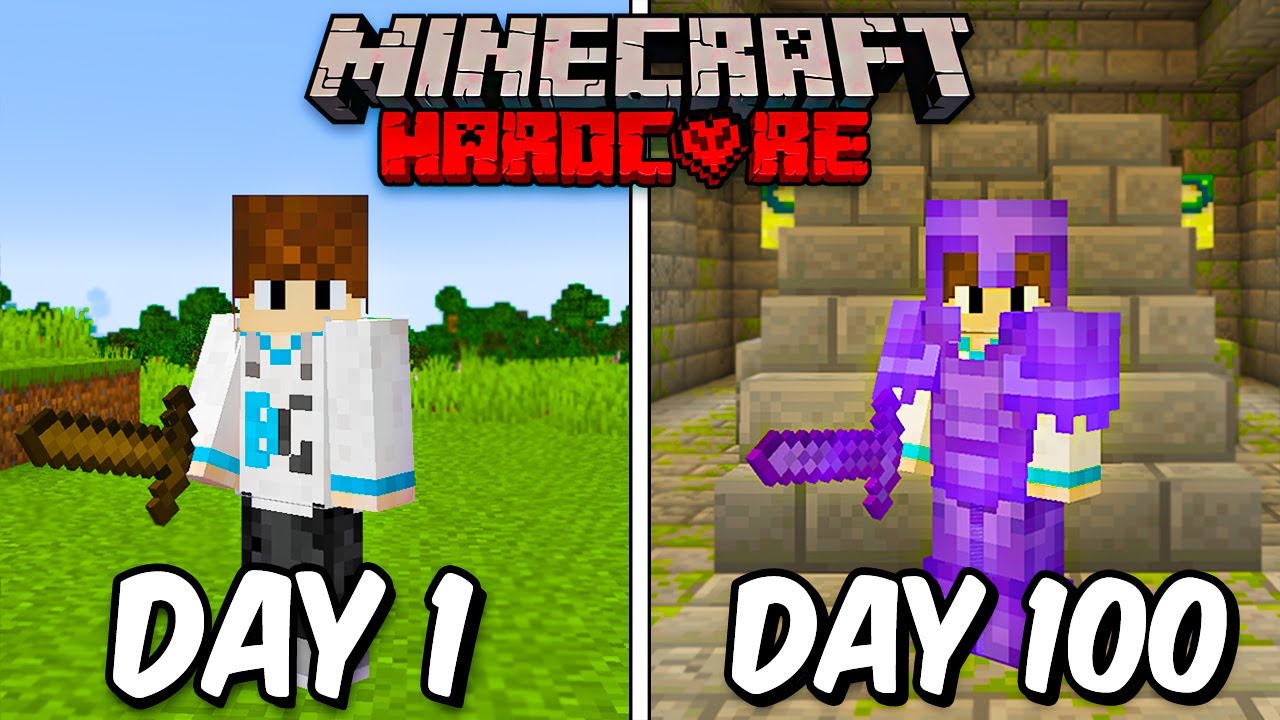 I Survived 100 Days in HARDCORE Minecraft... Here's What Happened
