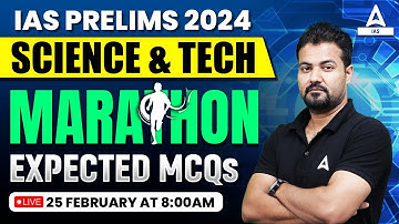 UPSC Prelims 2024 | Science and Technology | Most Expected MCQs | By Rudra Sir | Adda247 IAS