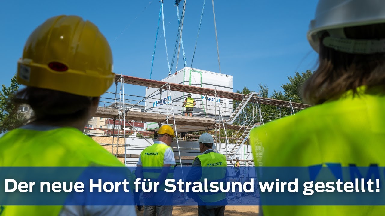 Ein neuer Hort für die Juri-Gagarin-Schule 🏫  Modulstellung in Stralsund | MOD21