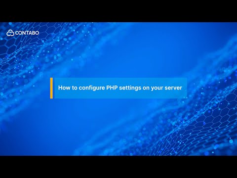 How to configure PHP settings on your server