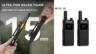 Slim & Smart: Retevis B63S Walkie-Talkie Review ~ 2 Pcs with LCD Screen Ultra-thin & License-free