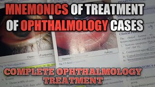 mnemonics of treatment of ophthalmology || ophthalmology treatment  || ophthalmology lectures screenshot 1