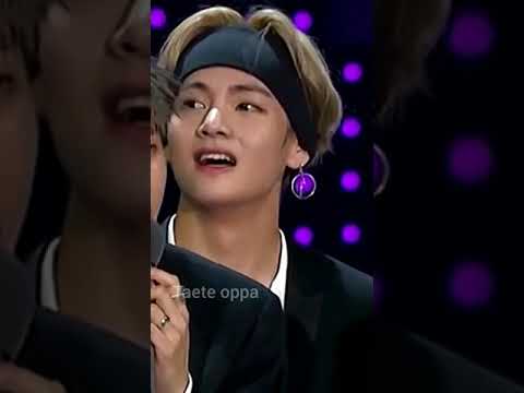 Taehyung is trying not to cry😢