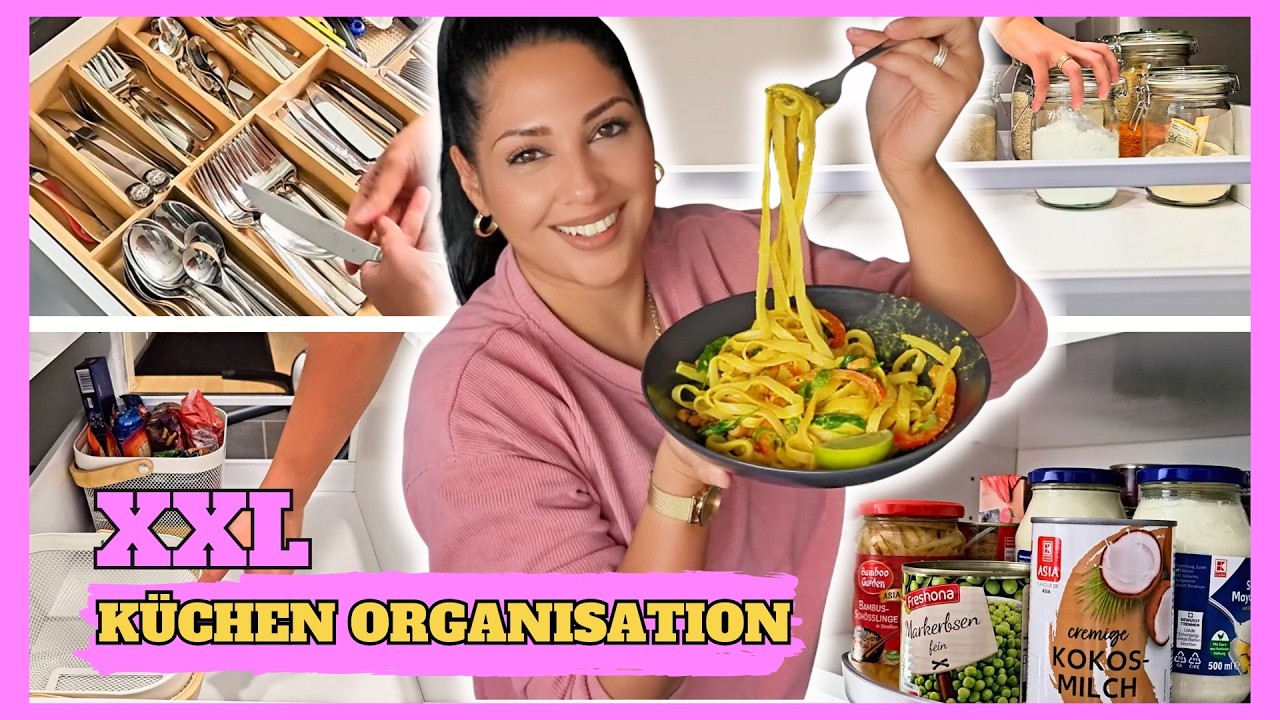 Tschüss CHAOS 👋 Meine XXL-Küchen- Zonenreinigung | Vorräte und Schubladen organisiert mit IKEA
