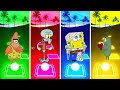 🍿Tiles Hop Battle | Patrick Star 🆚 Squidward 🆚 Spongebob 🆚 Plankton #coffindance #spongebob