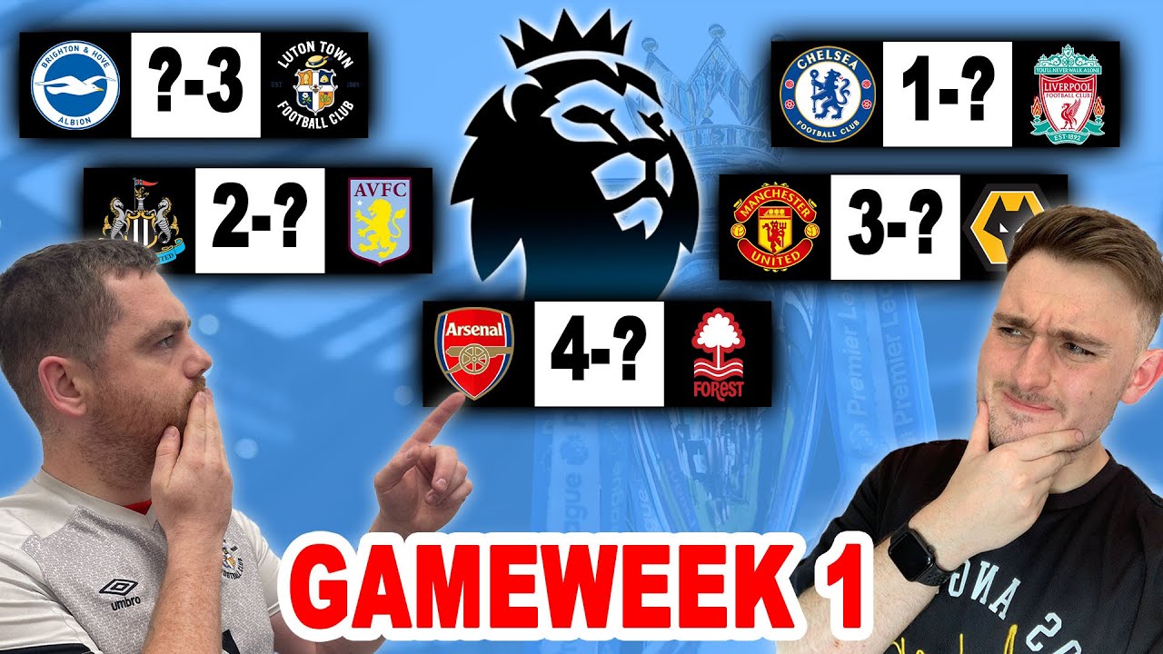 Premier League GAMEWEEK 1 Predictions with Lewis Williams YouTube