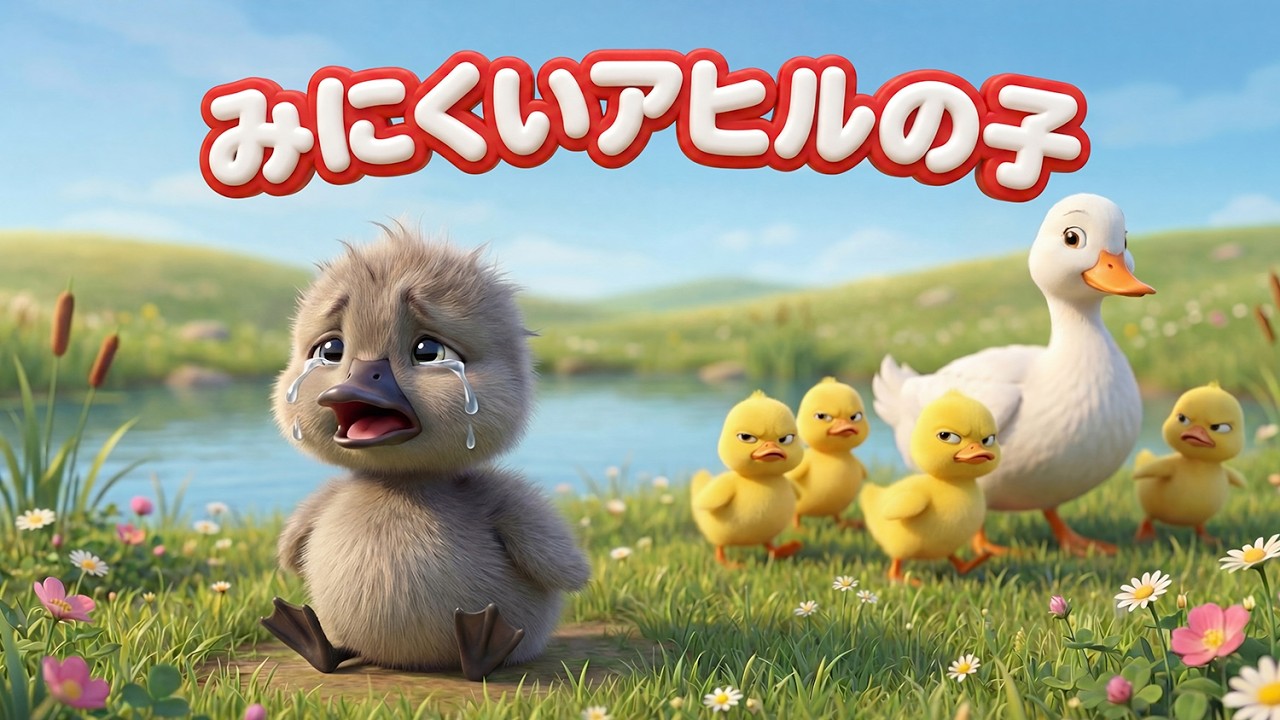 【童話アニメ】みにくいアヒルの子｜お友だちに入れてもらえないときどうする？｜子ども向け3D絵本