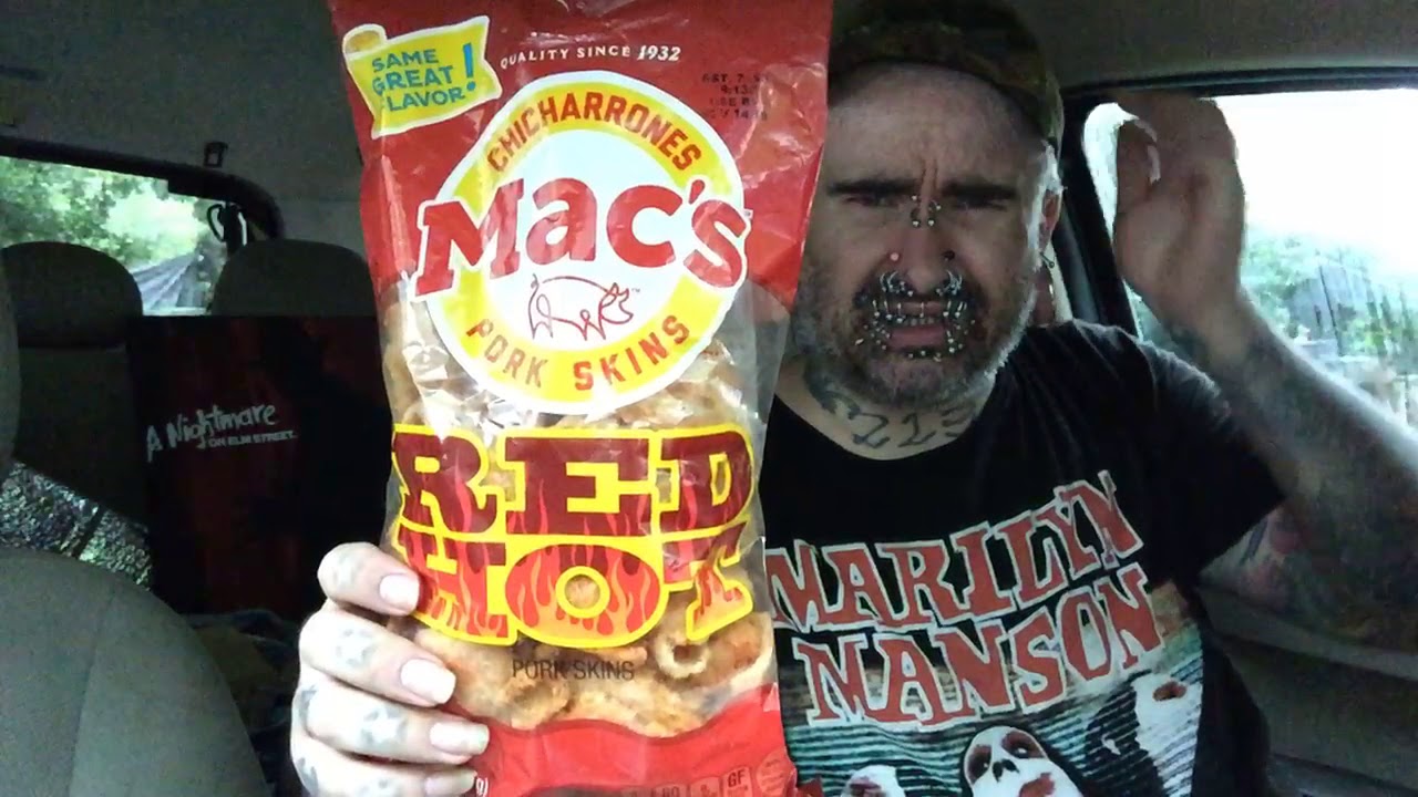 Mac’s Pork Skins RED HOT🥵 YouTube