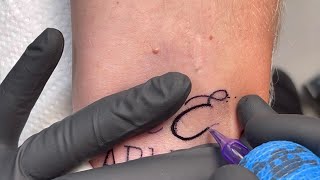 Real Time , Real Sound Tattooing | Small script tattoo