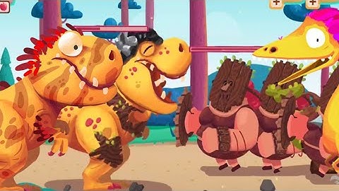 DINO BASH : Dinosaurs vs Cavemen Tower Defense Wars (Level  84) Walkthrough gameplay