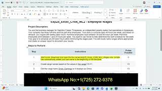 Exp25_Excel_Ch06_ML2 - Employee wages 1.1 | Exp 25 Excel Ch 06 ML 2 Employee Wages 1.1