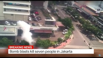 Bomb blasts kill seven people in Jakarta