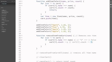 9 Shopping Cart removeItemFromCart