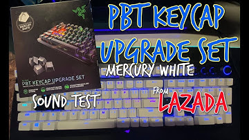 Razer PBT Keycap Upgrade Set Mercury White - Lazada | Sound Test on Blackwidow Elite