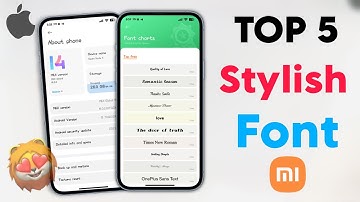Top 5 Stylish Fonts Apply In Xiaomi, Redmi & Poco Phones | iPhone Font also Emoji Add On In Miui 14
