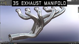 V12 ENGINE | Part 35 | EXHAUST MANIFOLD-E01 | Solidworks Tutorial | 1080p 🚗😎