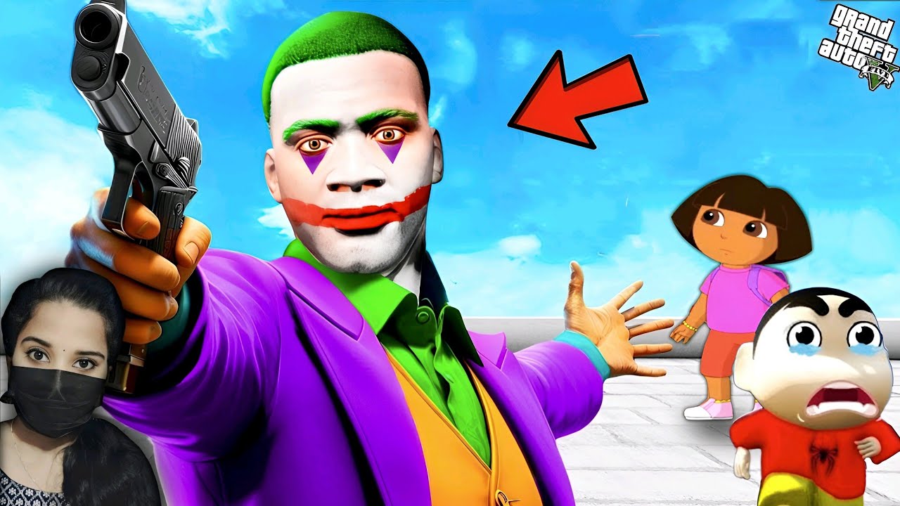 Joker Ghost Controls Franklin & Destroyed Los Santos - GTA5 #150