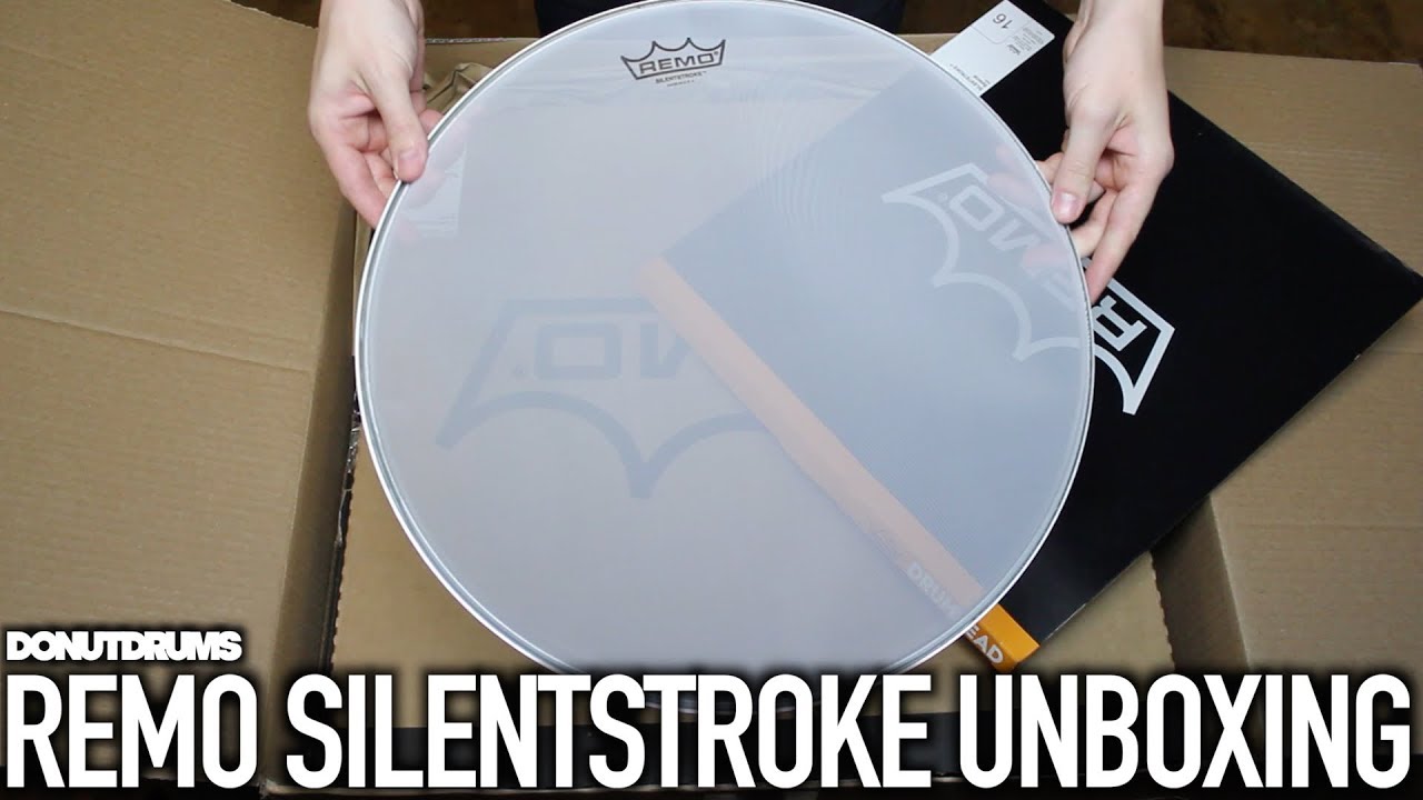 Remo SilentStroke Drumheads Unboxing (DonutDrums) YouTube
