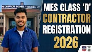 MES Class 'D' Contractor Registration 2026