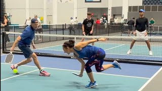 Pickleball Pro wannabes take on PPA pros Zane Ford & Juan Benitez in Joes v Pros @ Diadem