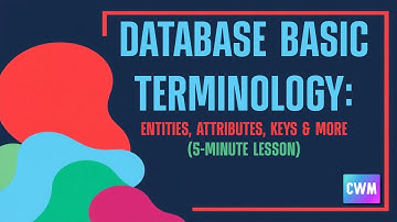 Database Basics Explained: Entities, Attributes, Keys & More (5-Minute Lesson)