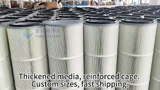 Premium Cylindrical Polyester Filter Cartridge for Industrial Dust Collection