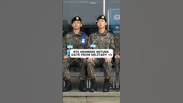 BTS members return date from military🎊#bts #v #suga #jungkook #rm #hobi #jimin #jin #jhope