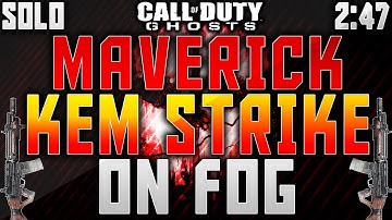 *SOLO* FAST "MAVERICK" KEM STRIKE on "FOG" - New DLC Map + Gun Gameplay! (COD: Ghosts ONSLAUGHT DLC)