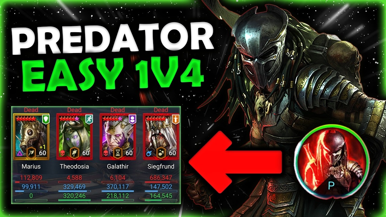 Predator Solo Carrying Me To Top 100 In Live Arena I RAID: Shadow Legends