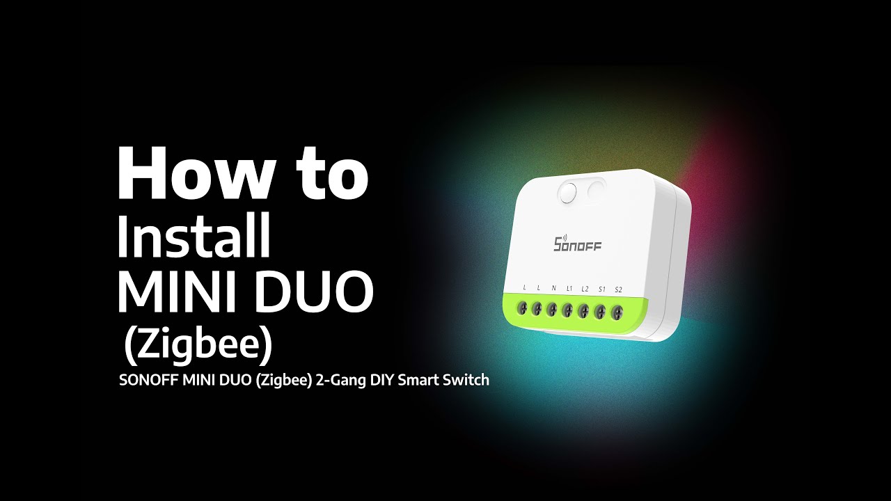 How to Install SONOFF MINI DUO（Zigbee）2-Gang DIY Smart Switch 