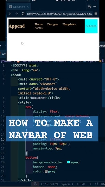 How to Make a Navbar | CSS Tutorial | Subscribe @codingthirst - YouTube