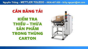 Cân băng tải - Ứng dụng kiểm tra thùng carton – METTLER TOLEDO