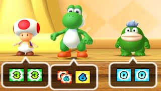 Mario Party 10 Whimsical Waters - Yoshi Vs Toad Vs Toadette Vs Spike Very Hard