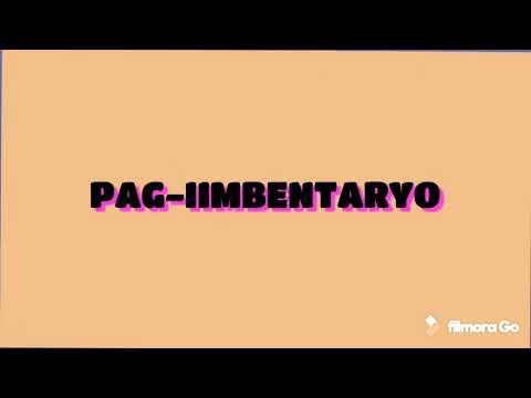 EPP 5 Entrepreneurship  (Pag-iimbentaryo)