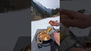 Dağda Sucuklu Çıtır Simit 🥯/ cooking beef sausage bagel on the mountain