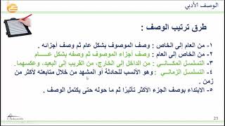 الوصف الأدبي Youtube