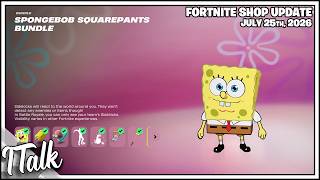 Fortnite Shop SPONGEBOB SQUAREPANTS BUNDLE IS BACK! [July 25th, 2026] (Fortnite Chapter 7)