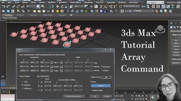 All about Array in 3ds max #3dsmax