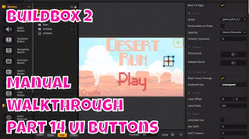 Buildbox 2 Dev Log: Manual Walthrough Part 14 UI Settings Buttons