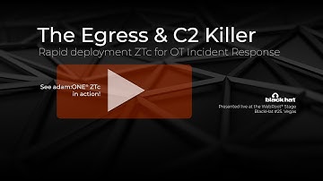 ZTc for use in OT and CI Incident Response