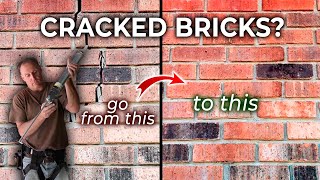 Repairing MASSIVE brick cracking with the Thor Helical Brick Crack Stitching Kit