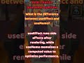 React-Native Interview Question 46: What is the difference between useEffect and useMemo?
