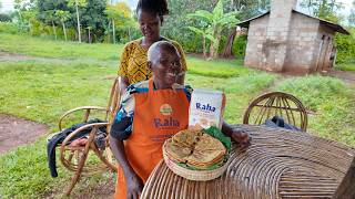Village Cooking// Making Simple Beans Stew and Chapatis with Grandma in The Village