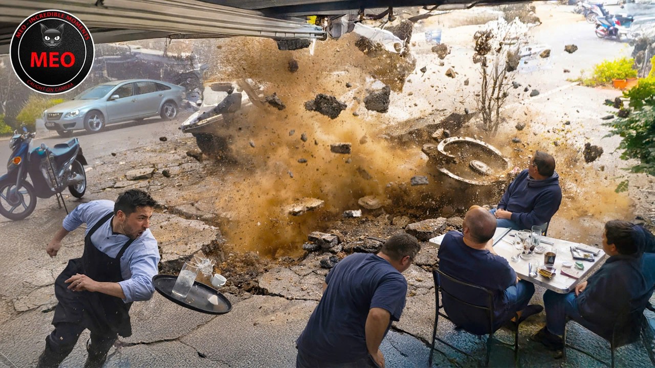 Real-Life Shocking Moments Caught on CCTV | Incredible Moments Filmed Before Disaster!