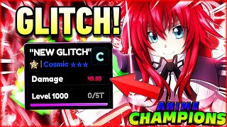 NEW LEVELING GLITCH (INSTANT MAX LEVEL) In Anime Champions Simulator!