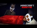Sleeping Overnight In A Cave in Minecraft VR With Horror Mods....