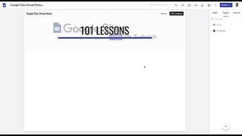 How to create Pages and Subpages on Google Sites