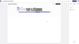 How to create Pages and Subpages on Google Sites