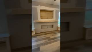 Custom built fireplace ready for ledger stone🔥 #fireplace #diy #howto #woodworking #woodart #stone
