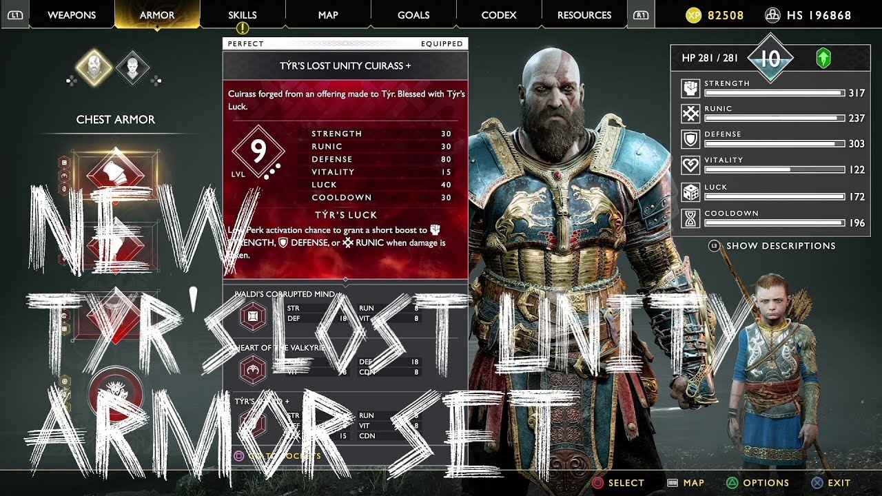 God of War Tyr's Lost Unity Armor Set Walkthrough 